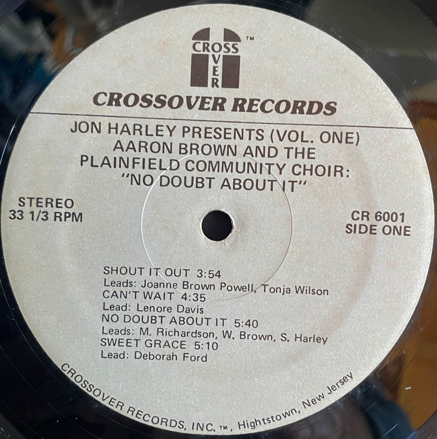 Jon Harley, Aaron Brown – No Doubt About It - USED Vinyl LP