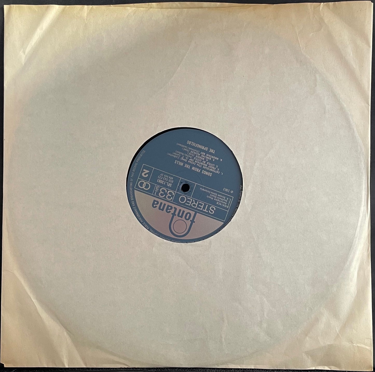 The Springfields – Songs From The Hills - USED Vinyl LP