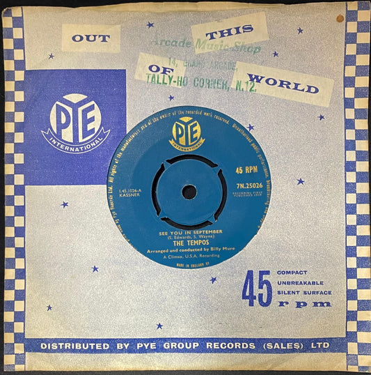 The Tempos – See You In September - USED Vinyl 7" Single