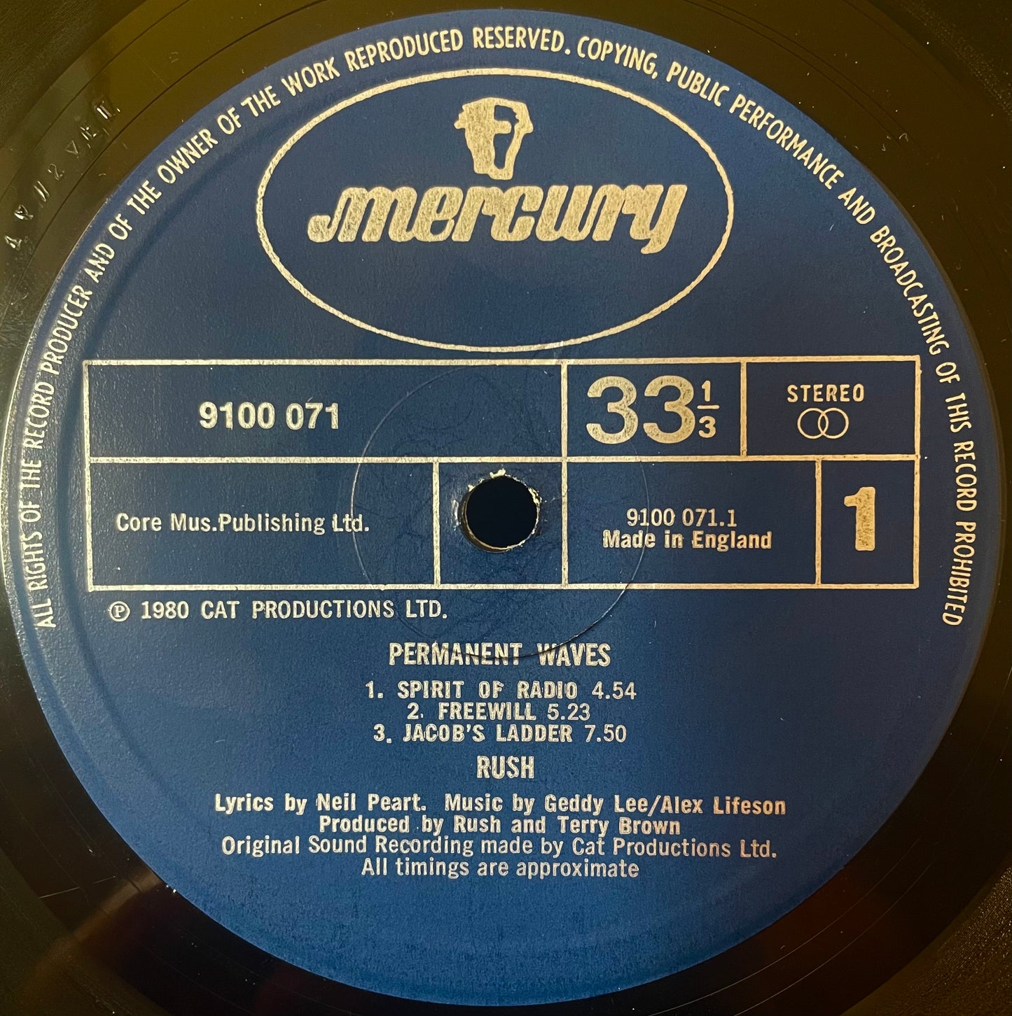 Rush – Permanent Waves - USED Vinyl LP
