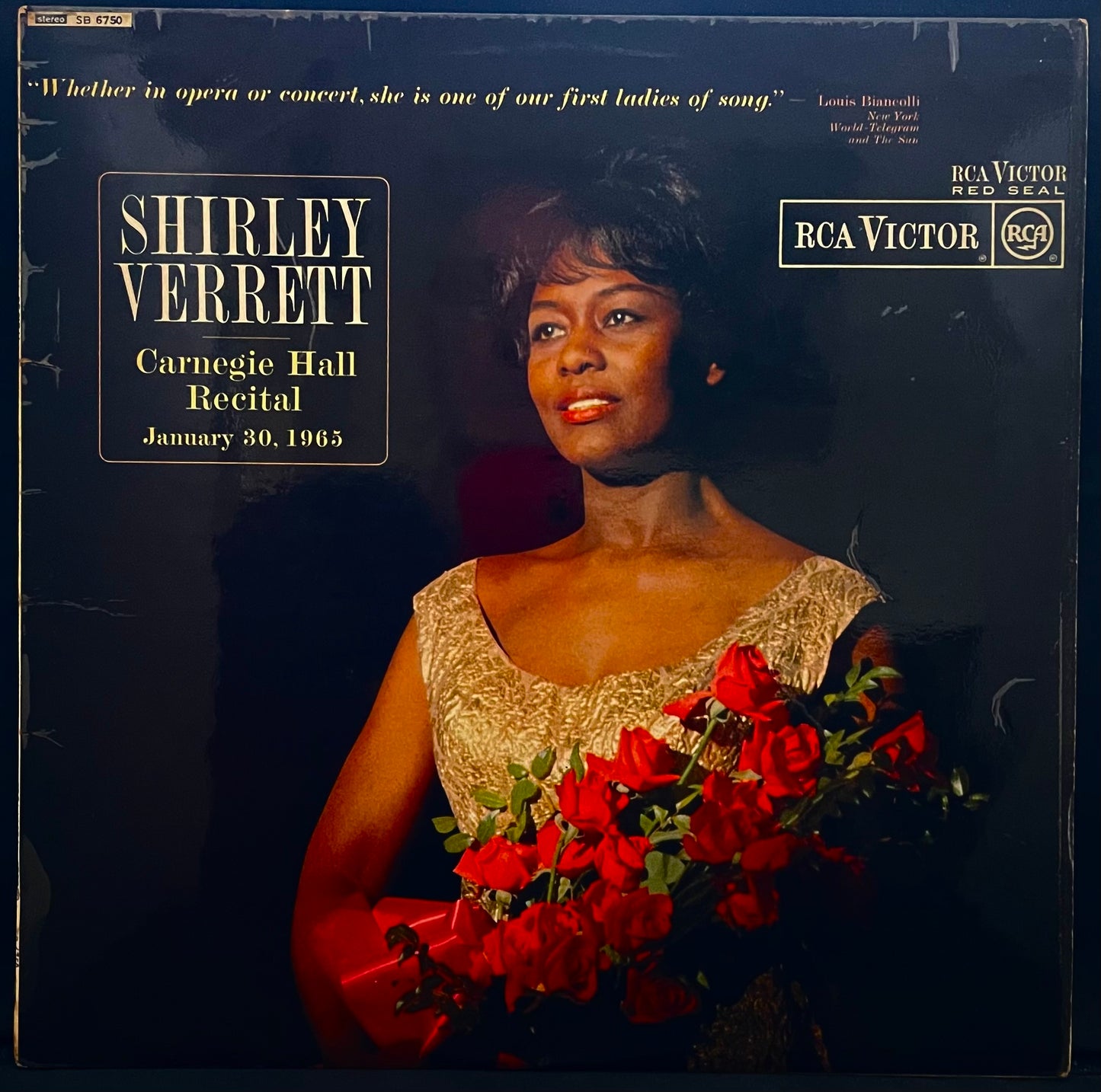 Shirley Verrett – Carnegie Hall Recital – 30. Januar 1965 – GEBRAUCHTE Vinyl-LP