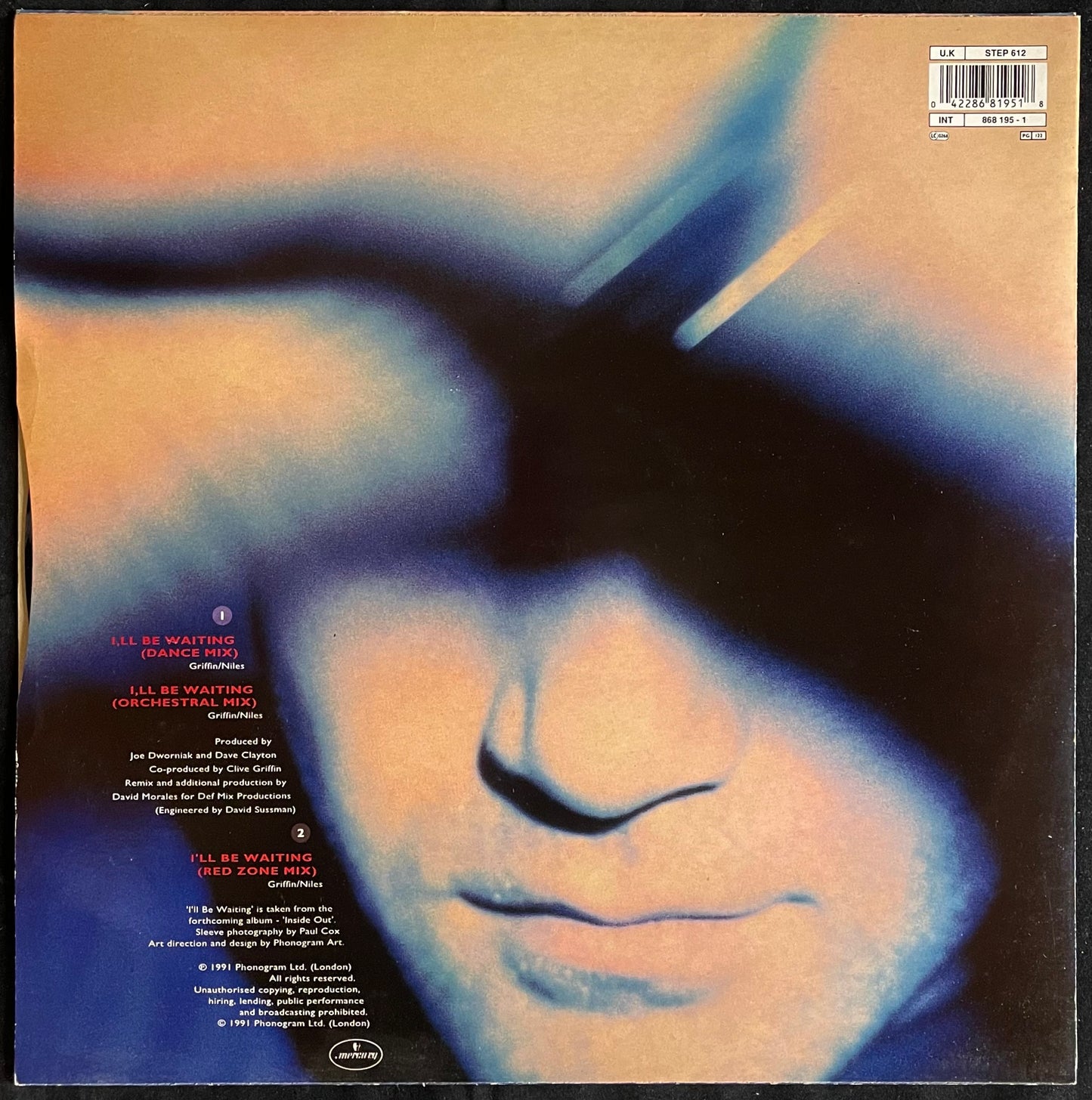 Clive Griffin – I'll Be Waiting - USED Vinyl 12" Single