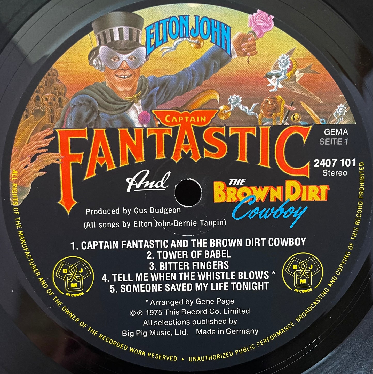 Elton John – Captain Fantastic And The Brown Dirt Cowboy - USED Vinyl LP