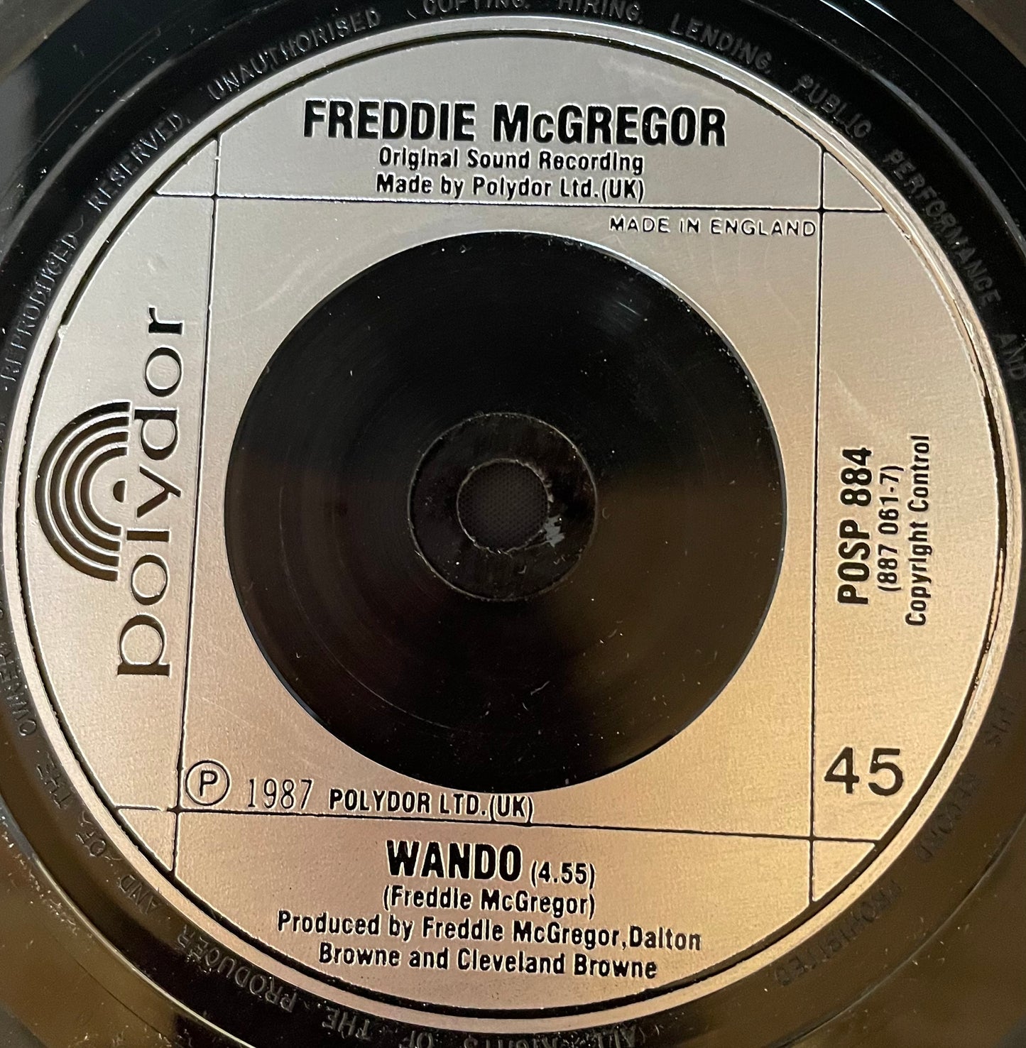 Freddie McGregor – That Girl (Groovy Situation) - USED Vinyl 7" Single