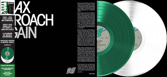 PRESALE - MAX ROACH - AGAIN- Vinyl 2LP GREEN/WHITE