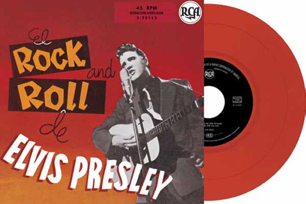 PRESALE - Elvis Presley - El Rock And Roll De Elvis Presley - RED Vinyl 7" EP (Spain)