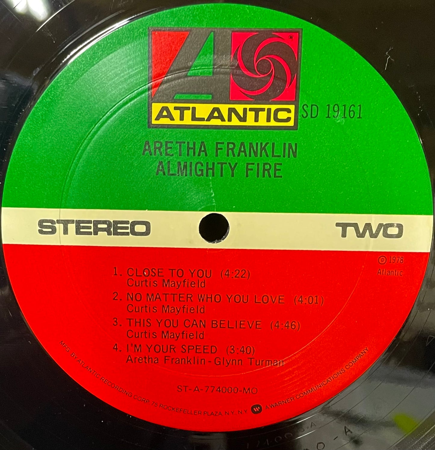 Aretha – Almighty Fire - USED Vinyl LP