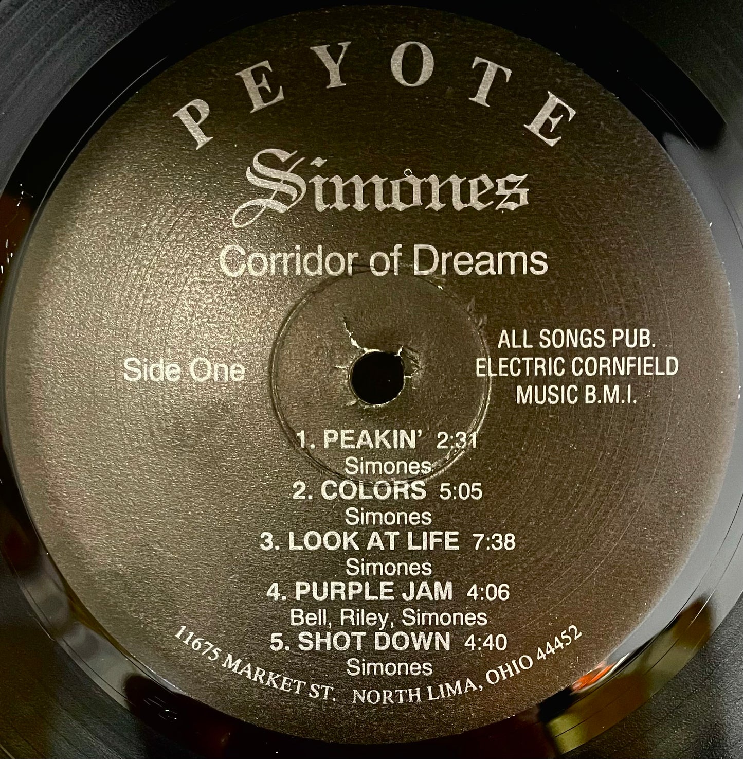Simones – Corridor Of Dreams - USED Vinyl LP