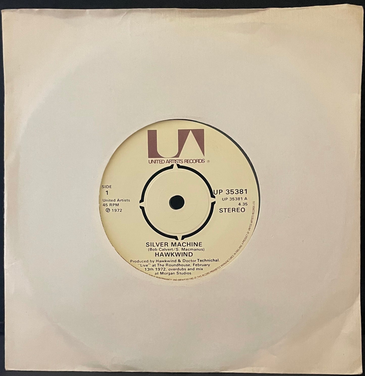 Hawkwind – Silver Machine - USED Vinyl 7" Single