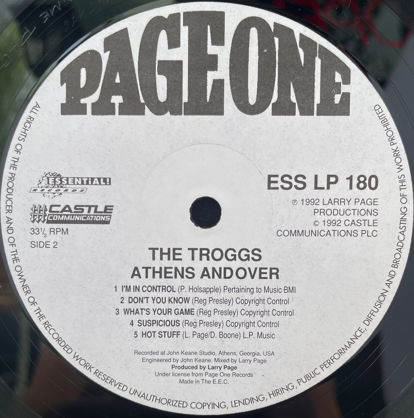 The Troggs – Athens Andover - USED Vinyl LP