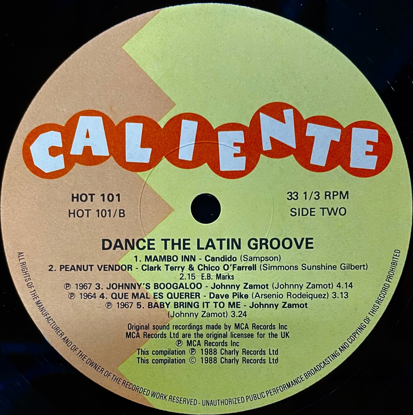 Baz Fe Jazz – Dance The Latin Groove 2 - USED Vinyl LP