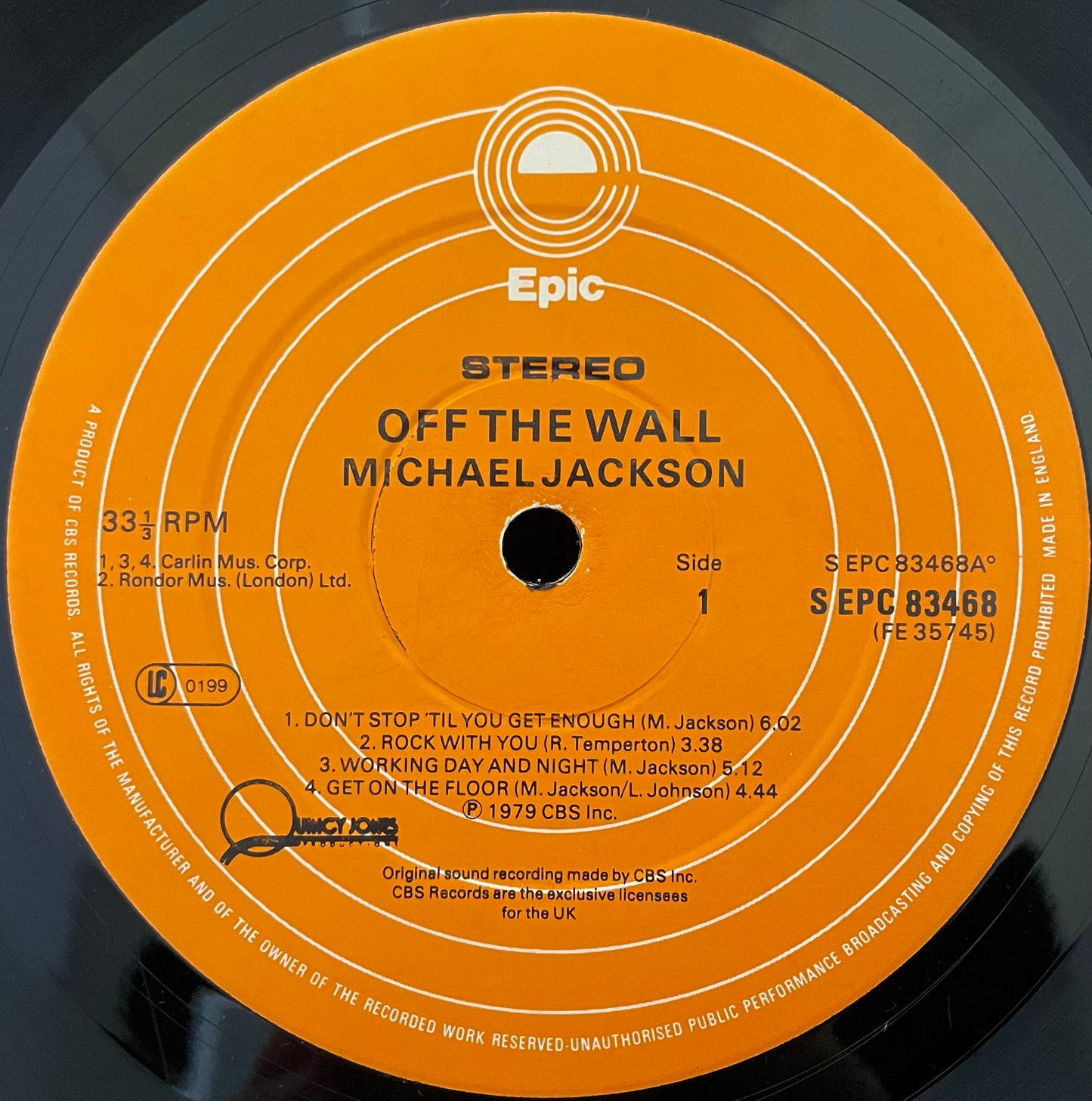 Michael Jackson – Off The Wall- USED Vinyl LP