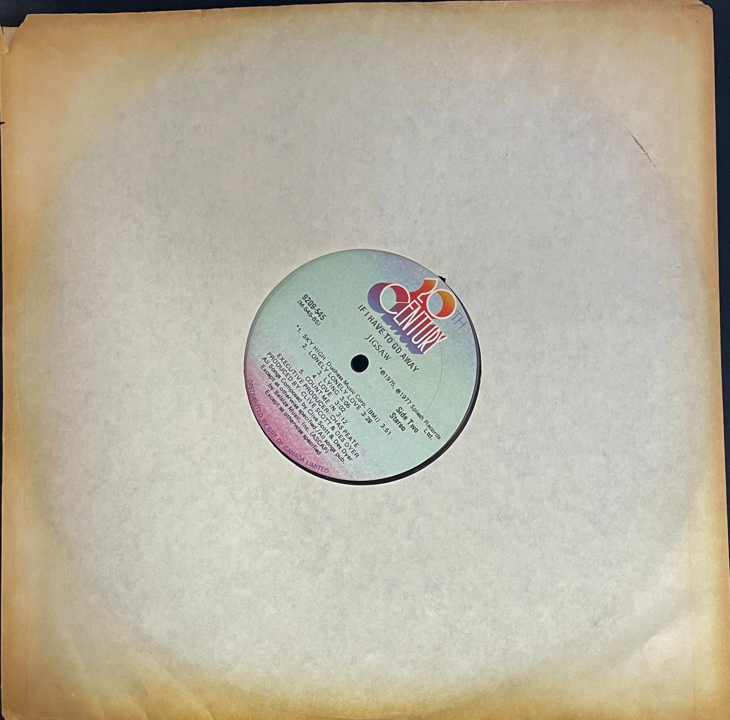 Jigsaw – Jigsaw - USED Vinyl LP