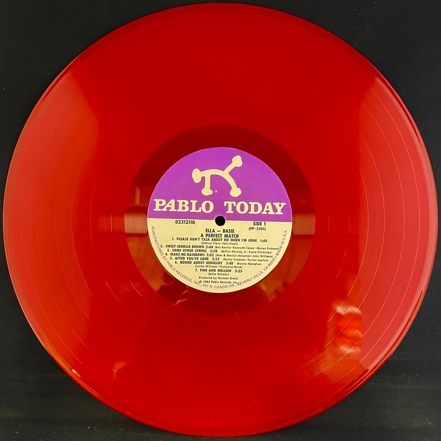 Ella And Basie – A Perfect Match - USED Vinyl LP RED