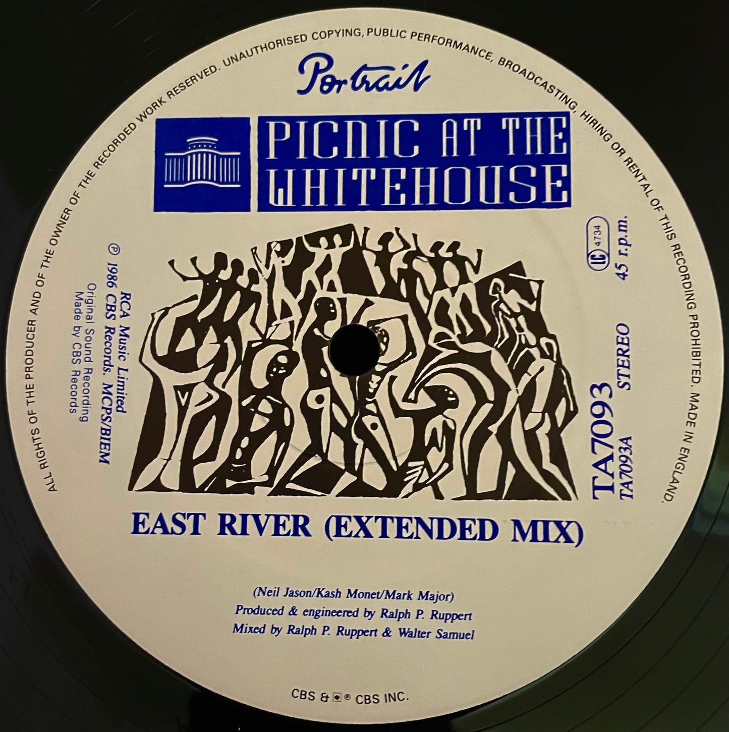 Picnic At The Whitehouse – East River - USED Vinyl 12" Single