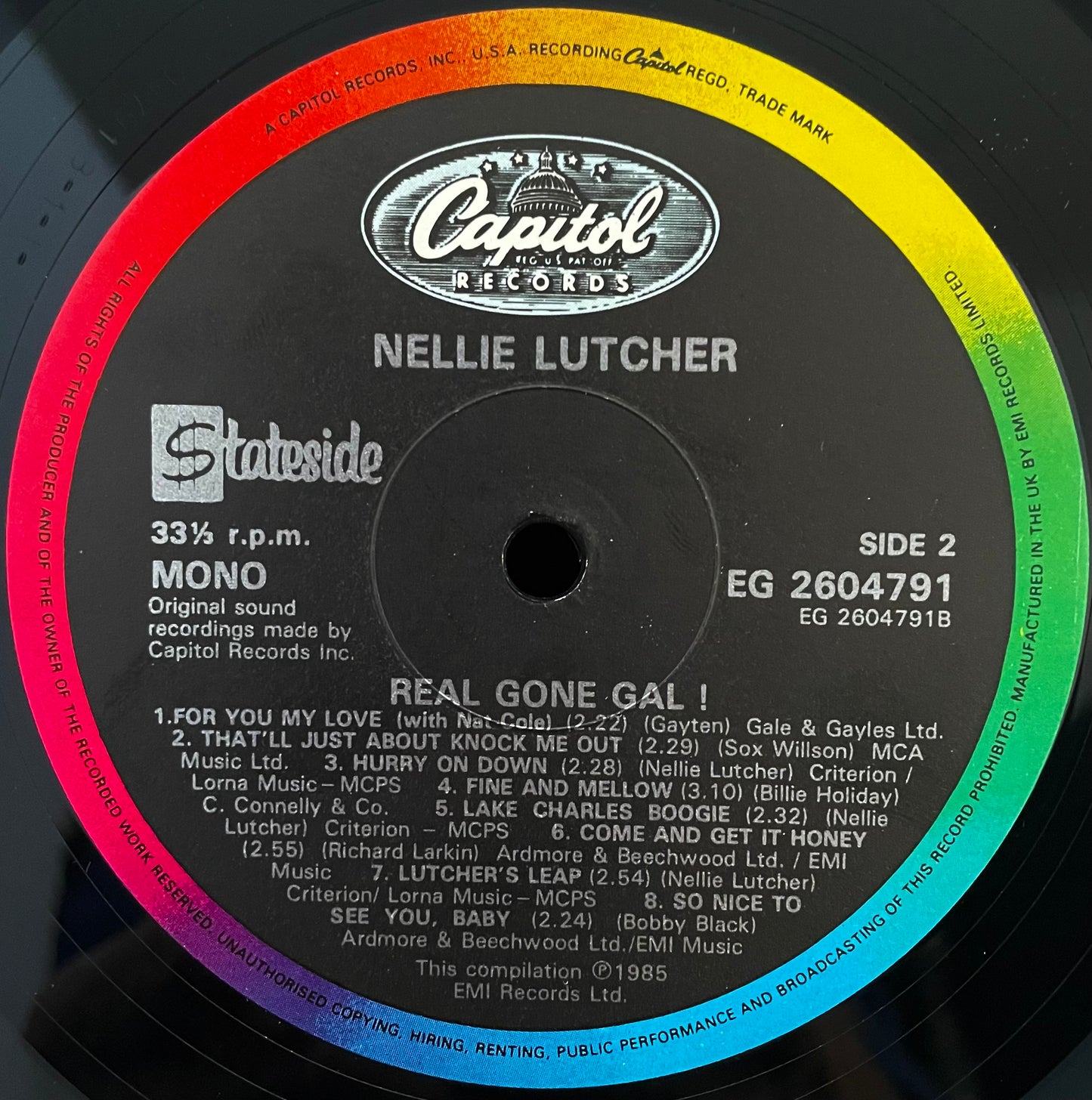 Nellie Lutcher – Real Gone Gal! – USED Vinyl LP MONO