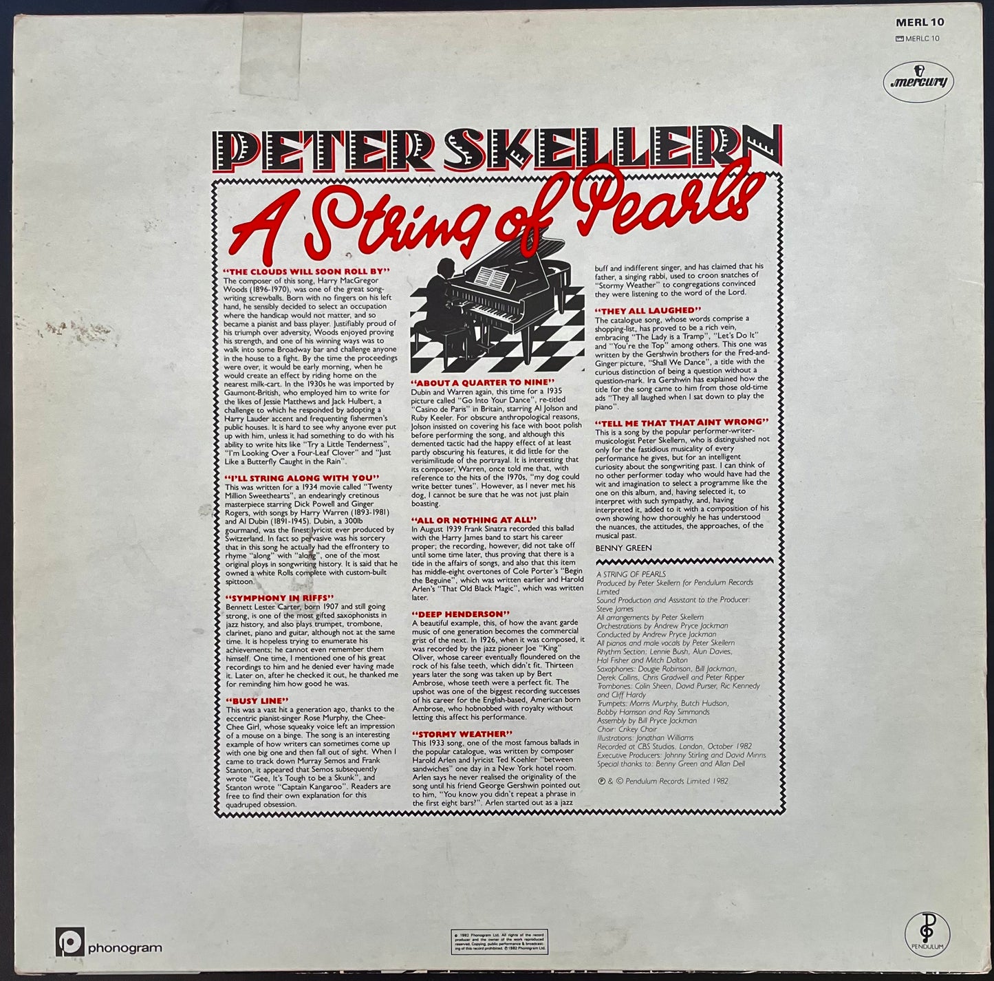 Skellern – A String Of Pearls - USED Vinyl LP