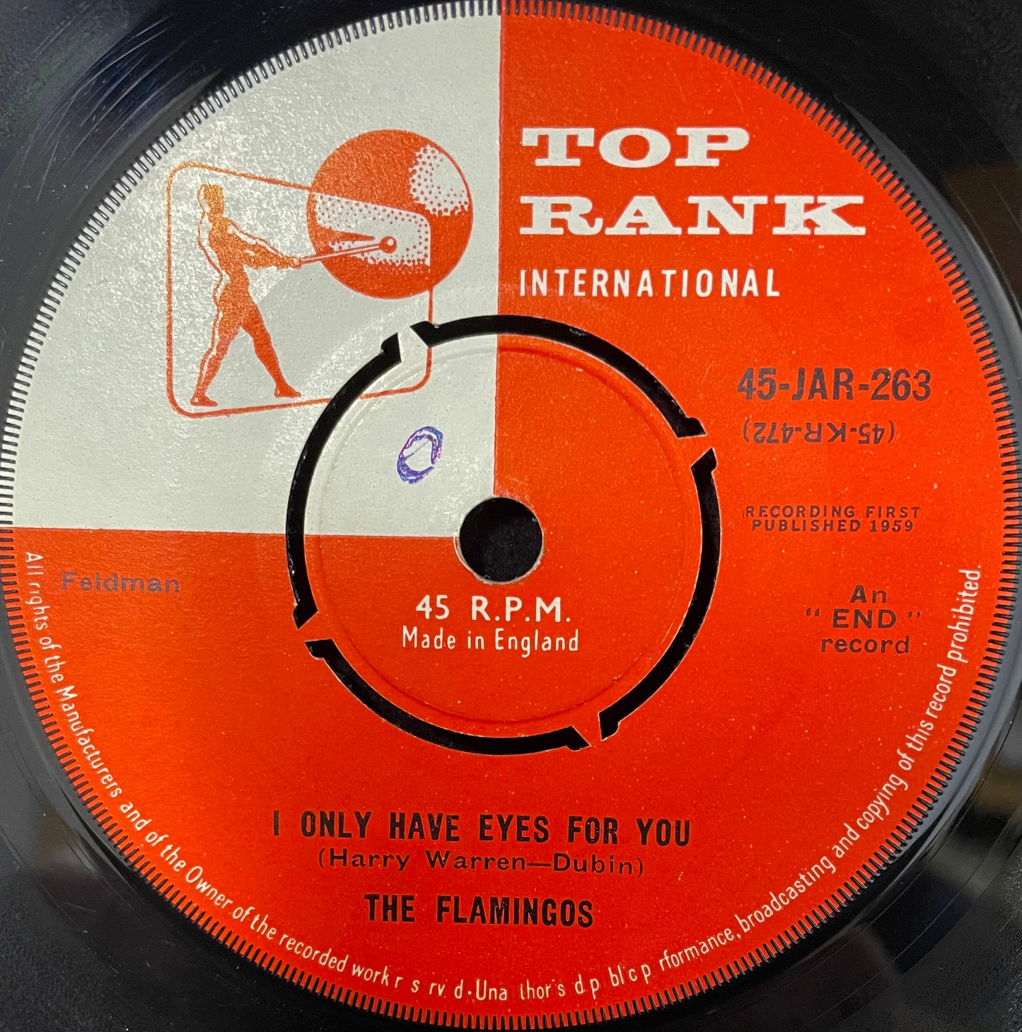 The Flamingos – I Only Have Eyes For You / I Was Such A Fool (To Fall In Love With You) - USED Vinyl 7" Single