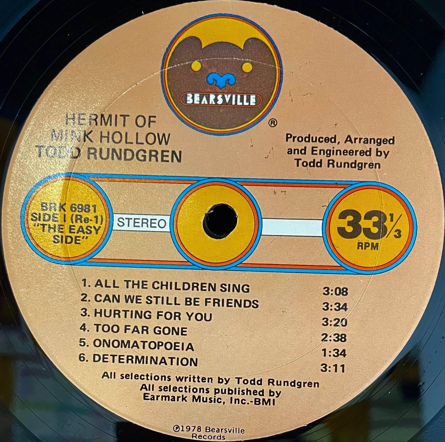 Todd Rundgren – Hermit Of Mink Hollow - USED Vinyl LP