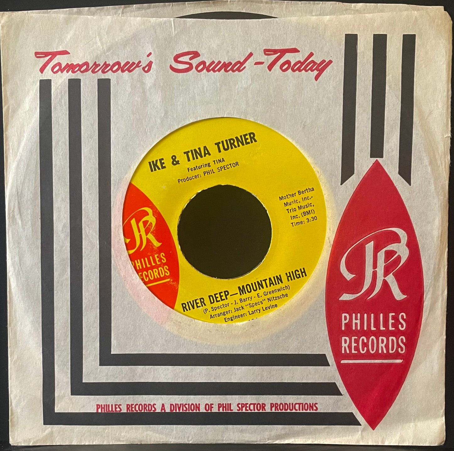 Ike & Tina Turner– River Deep Mountain High - USED Vinyl 7" Single