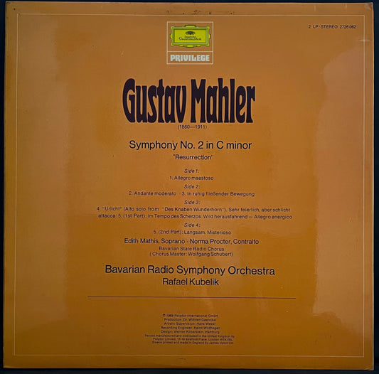 Gustav Mahler – Symphonie No. 2 Resurrection – USED Vinyl 2LP