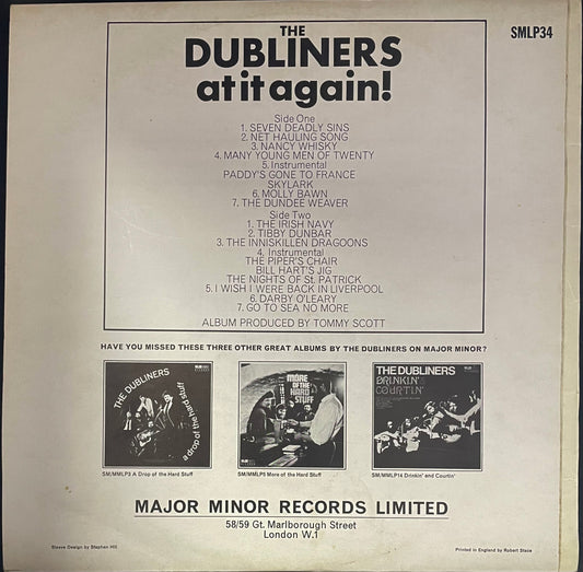 The Dubliners – At It Again! - USED Vinyl LP