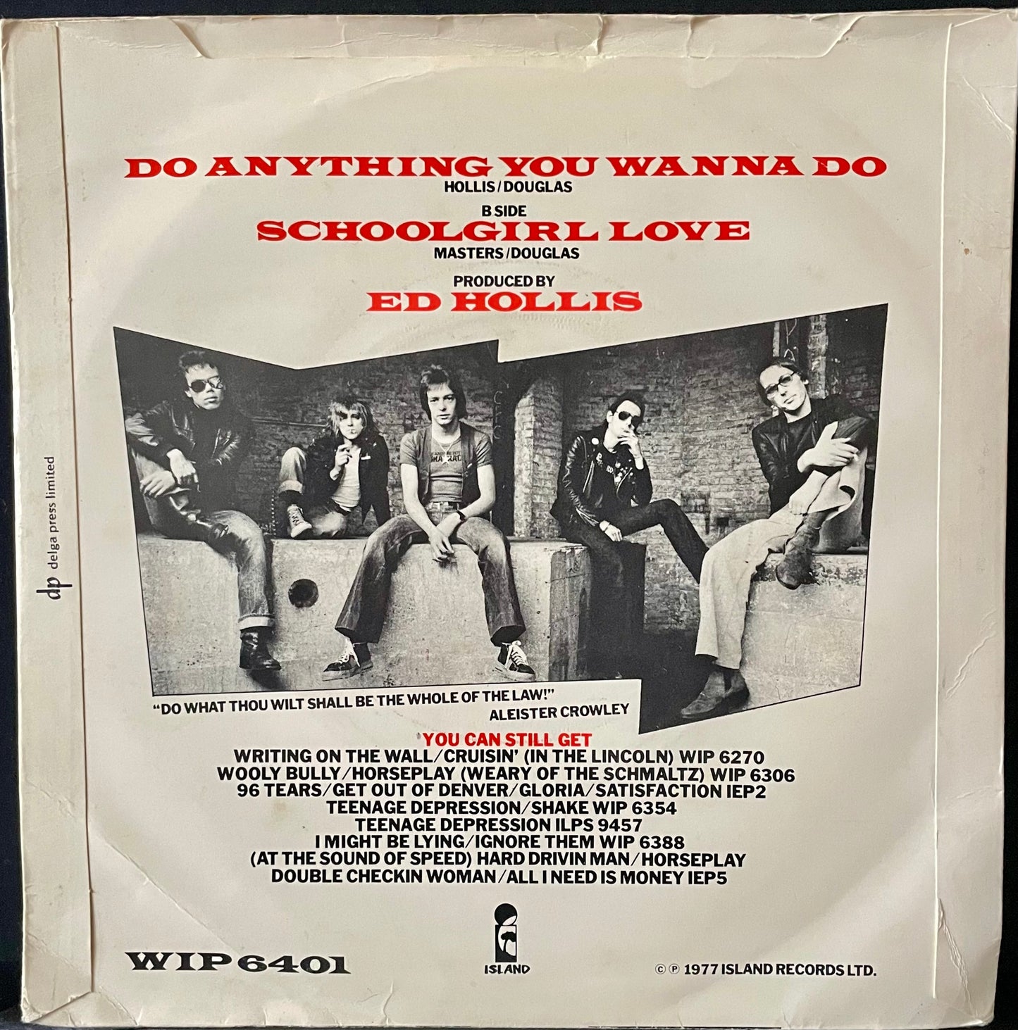 Rods – Do Anything You Wanna Do - USED Vinyl 7" Single