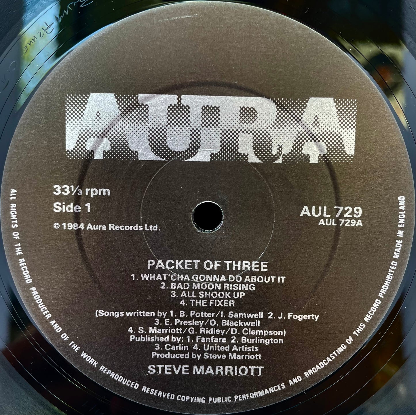 Steve Marriott – Packet Of Three - USED Vinyl LP