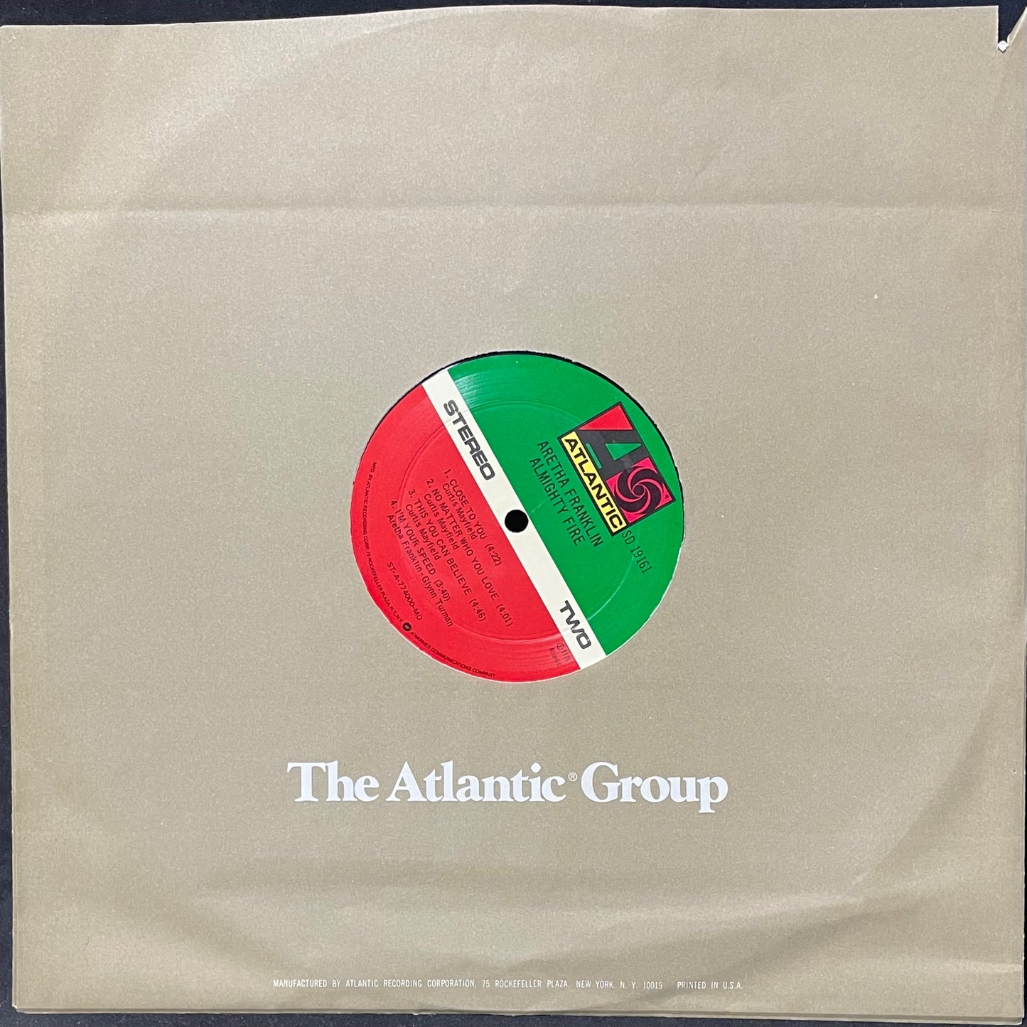 Aretha – Almighty Fire - USED Vinyl LP