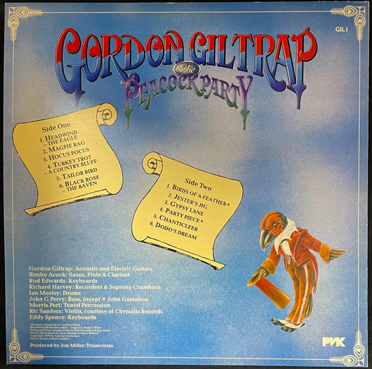 Gordon Giltrap – The Peacock Party - USED Vinyl LP