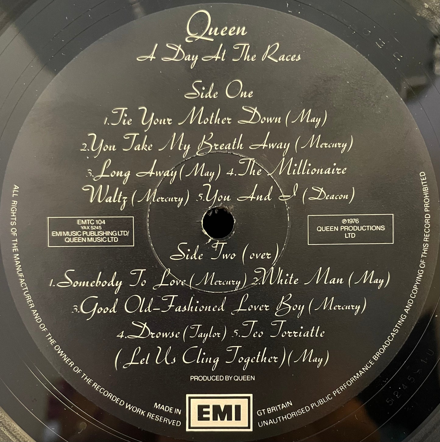 Queen – A Day At The Races - USED Vinyl LP
