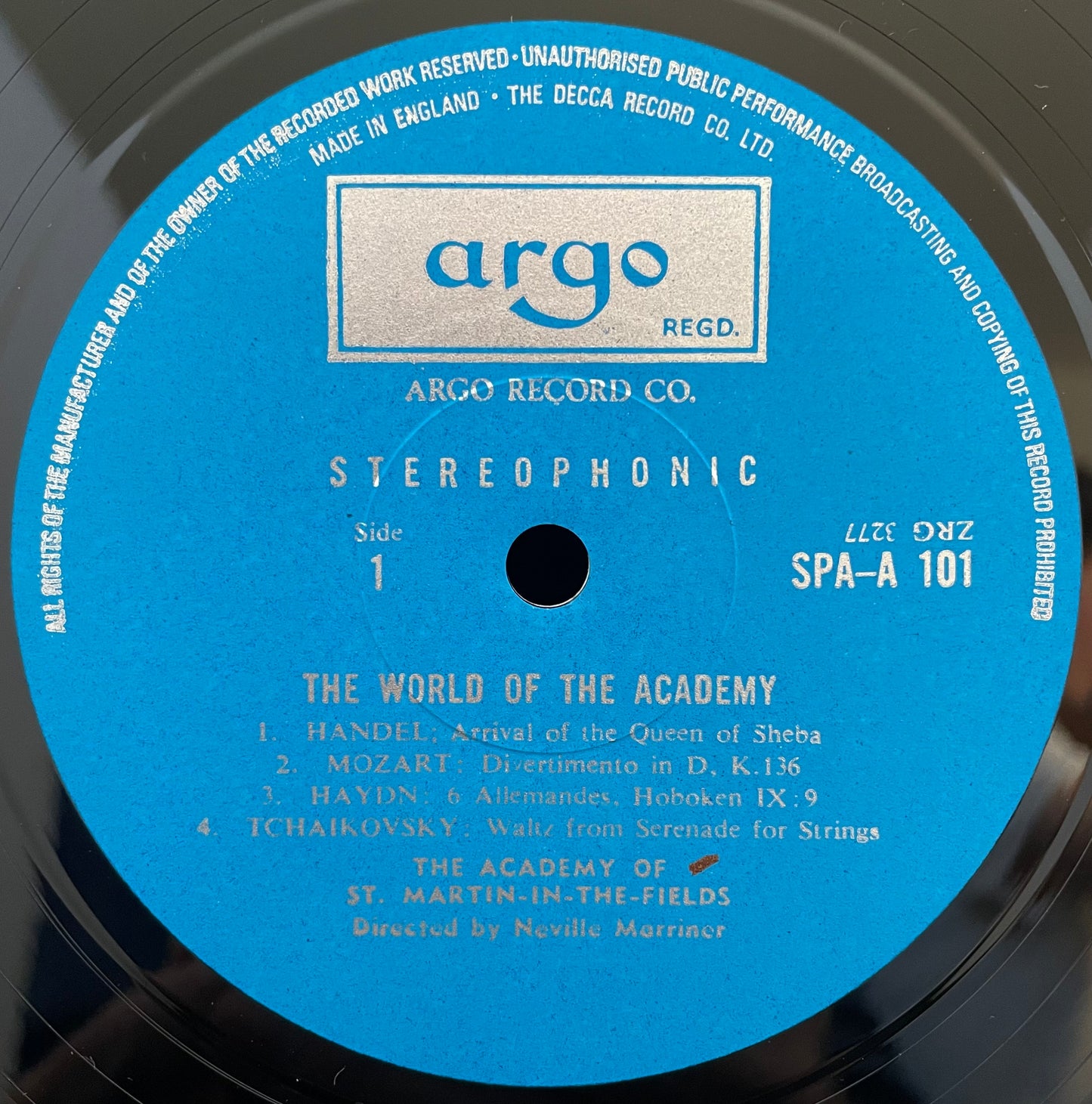 The Academy Of St. Martin-in-the-Fields – The World Of The Academy – USED Vinyl LP