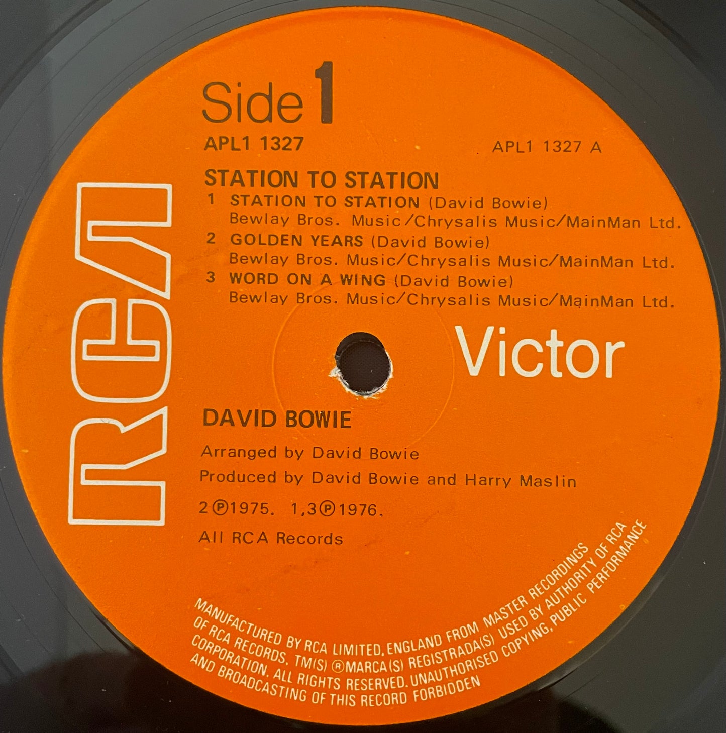 David Bowie – Station To Station - USED Vinyl LP