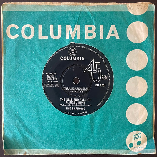 The Shadows – The Rise And Fall Of Flingel Bunt - USED Vinyl 7" Single