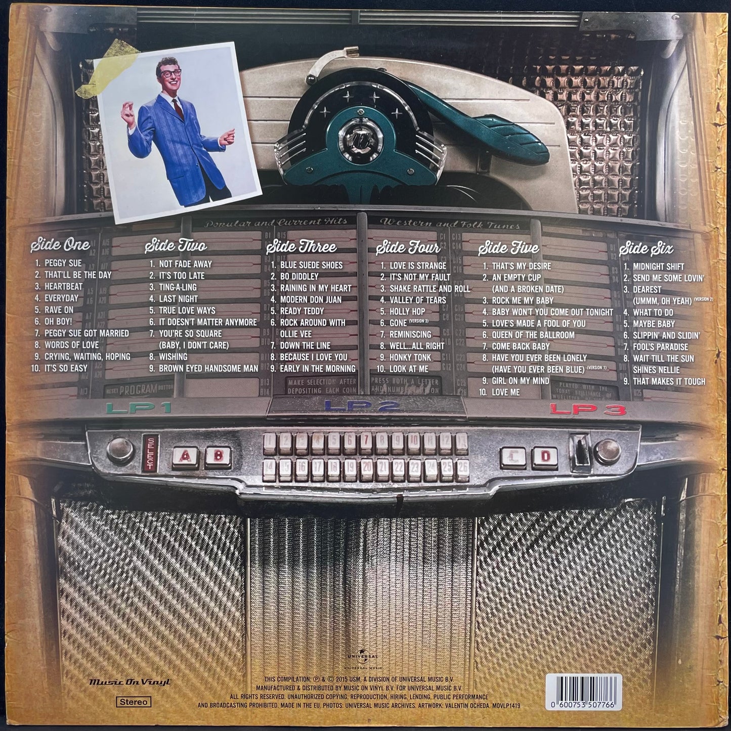 Buddy Holly – Collected - USED 180G Vinyl 3LP Set