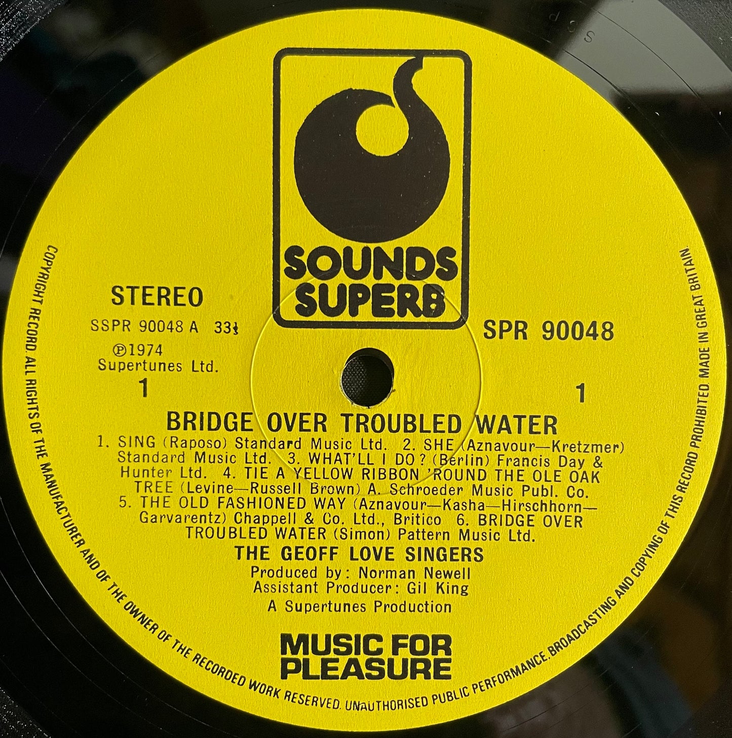 Geoff Love & His Orchestra – Bridge Over Troubled Water - USED Vinyl LP