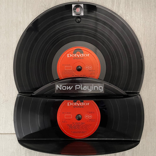 The ‘Polydor’ Wall Mounted ‘Now Playing’ Vinyl Record Stand with Shelf