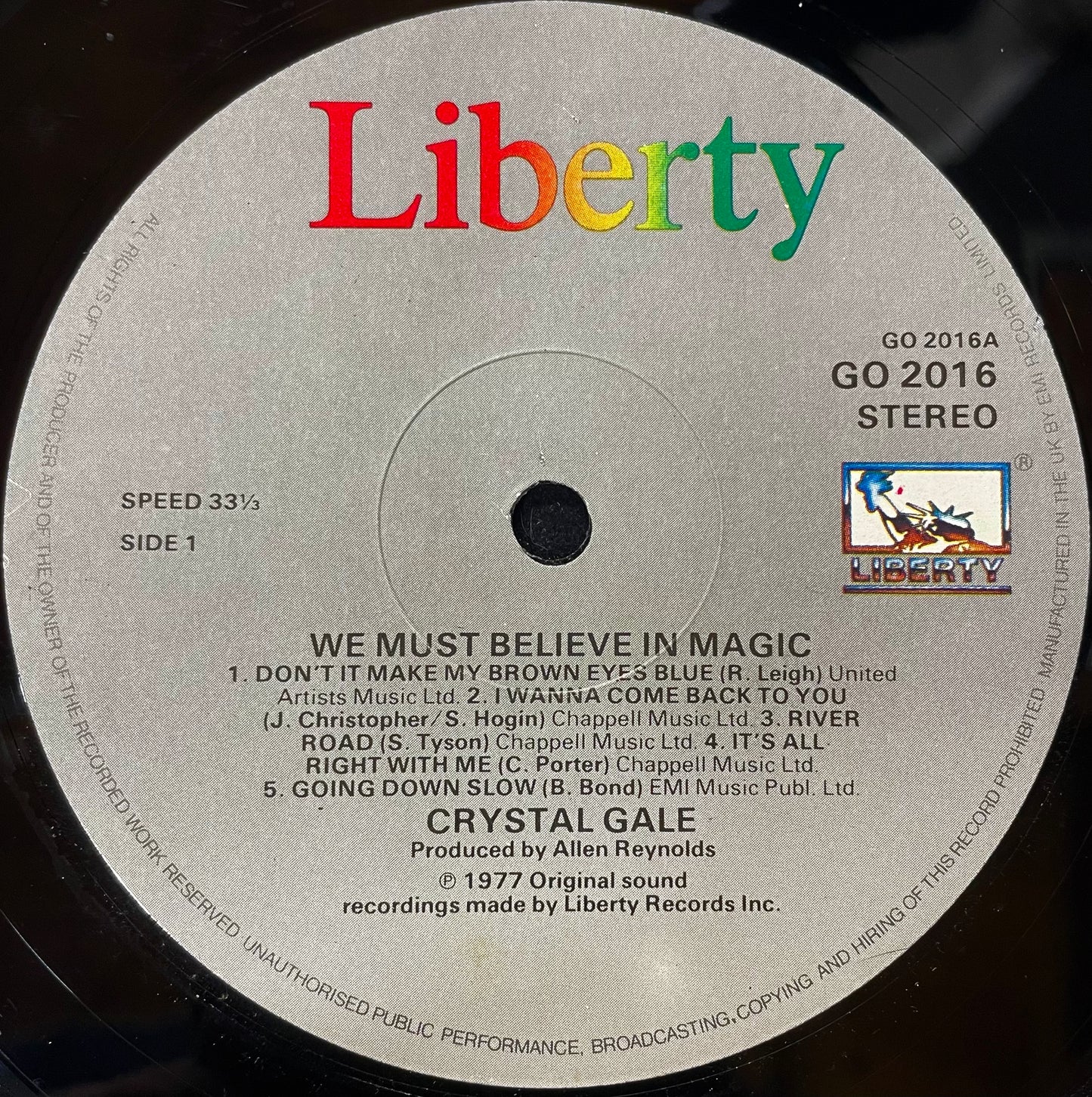 Crystal Gayle – We Must Believe In Magic - USED Vinyl LP