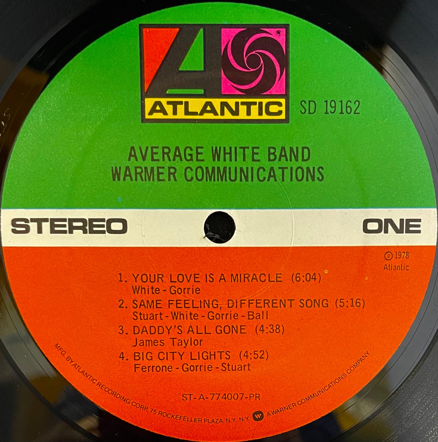 Average White Band – Warmer Communications - USED Vinyl LP