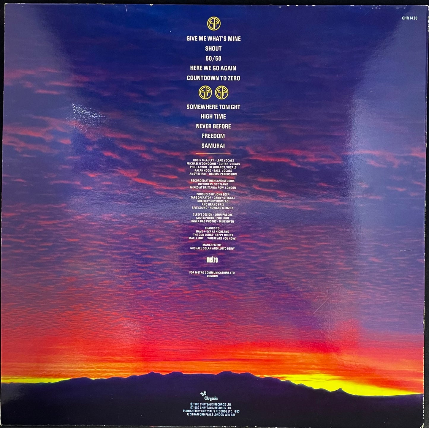 Grand Prix – Samurai - USED Vinyl LP