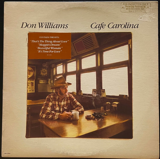 Don Williams – Cafe Carolina - USED Vinyl LP PROMO