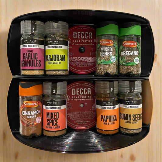 The ‘Decca’ Vinyl Record 2 Shelf Spice Rack