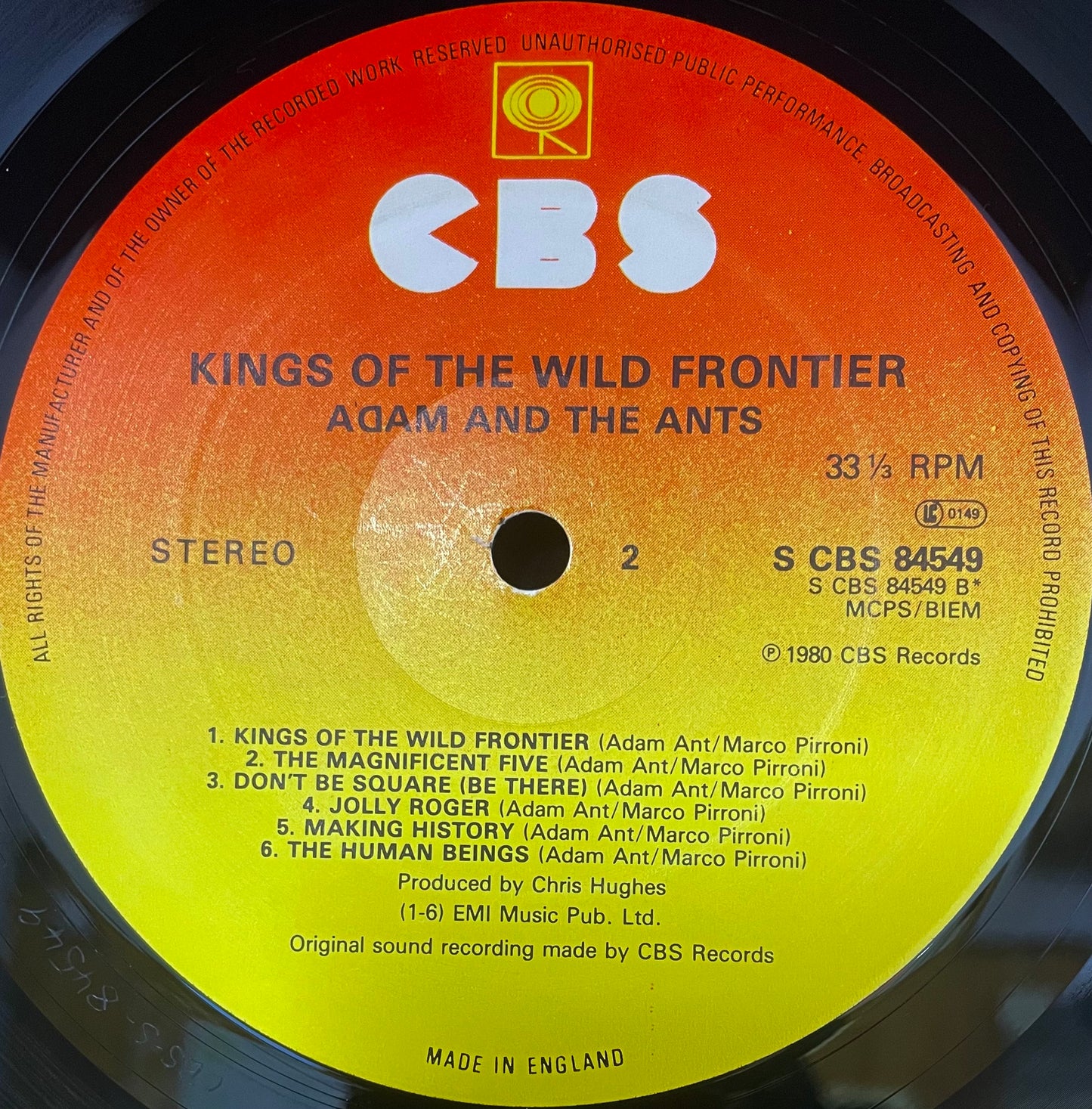 Adam And The Ants – Kings Of The Wild Frontier - USED Vinyl LP