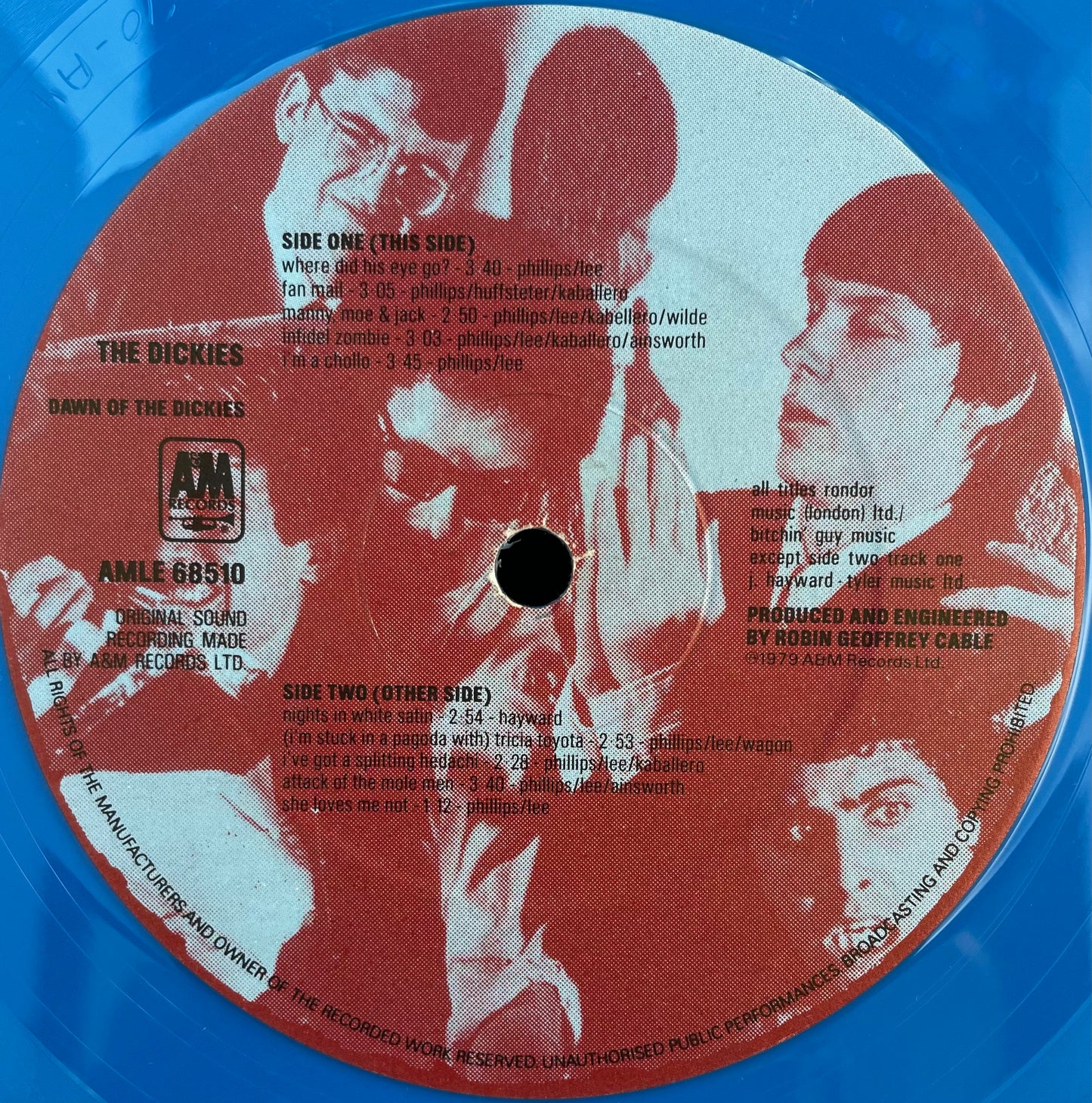 The Dickies – Dawn Of The Dickies - USED BLUE Vinyl LP