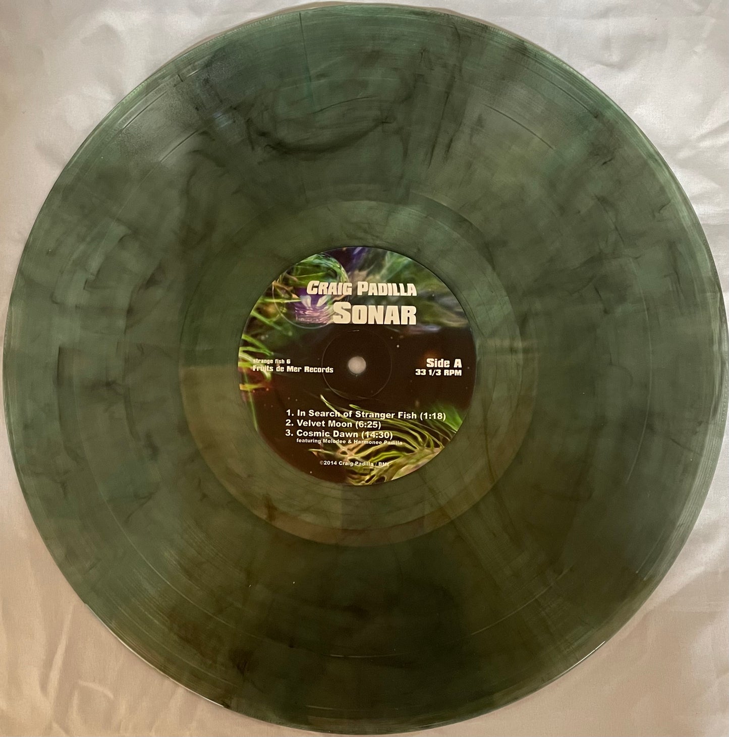 Craig Padilla – Sonar - USED Vinyl 2LP Light Green/Blue Translucent Marbled Limited Edition