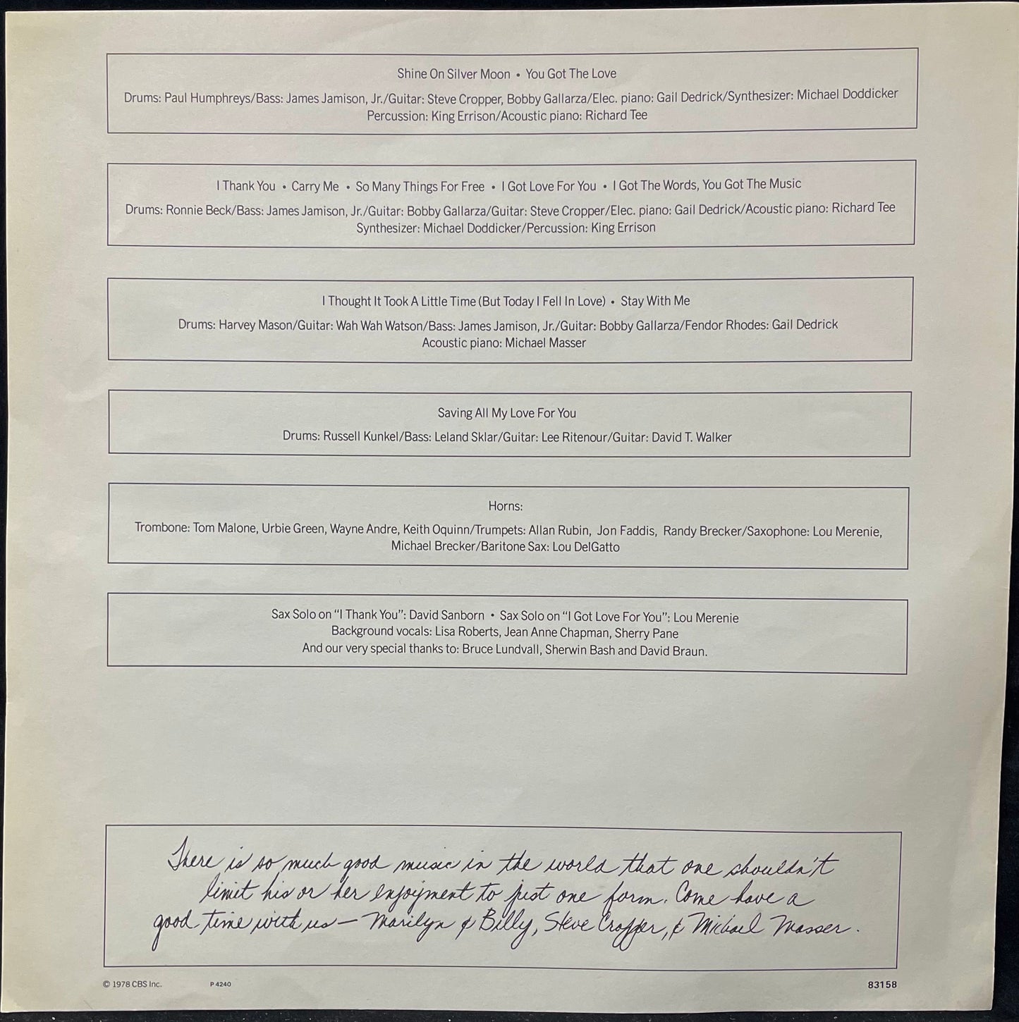 Marilyn McCoo & Billy Davis Jr. – Marilyn & Billy - USED Vinyl LP