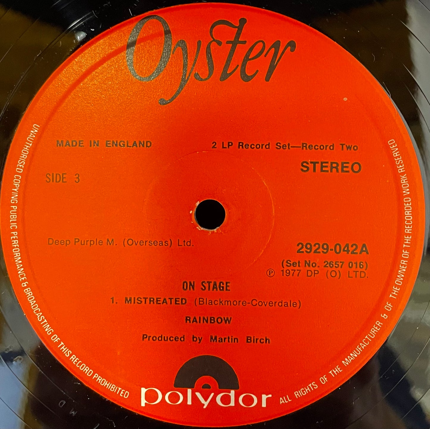 Rainbow – On Stage - USED Vinyl 2LP