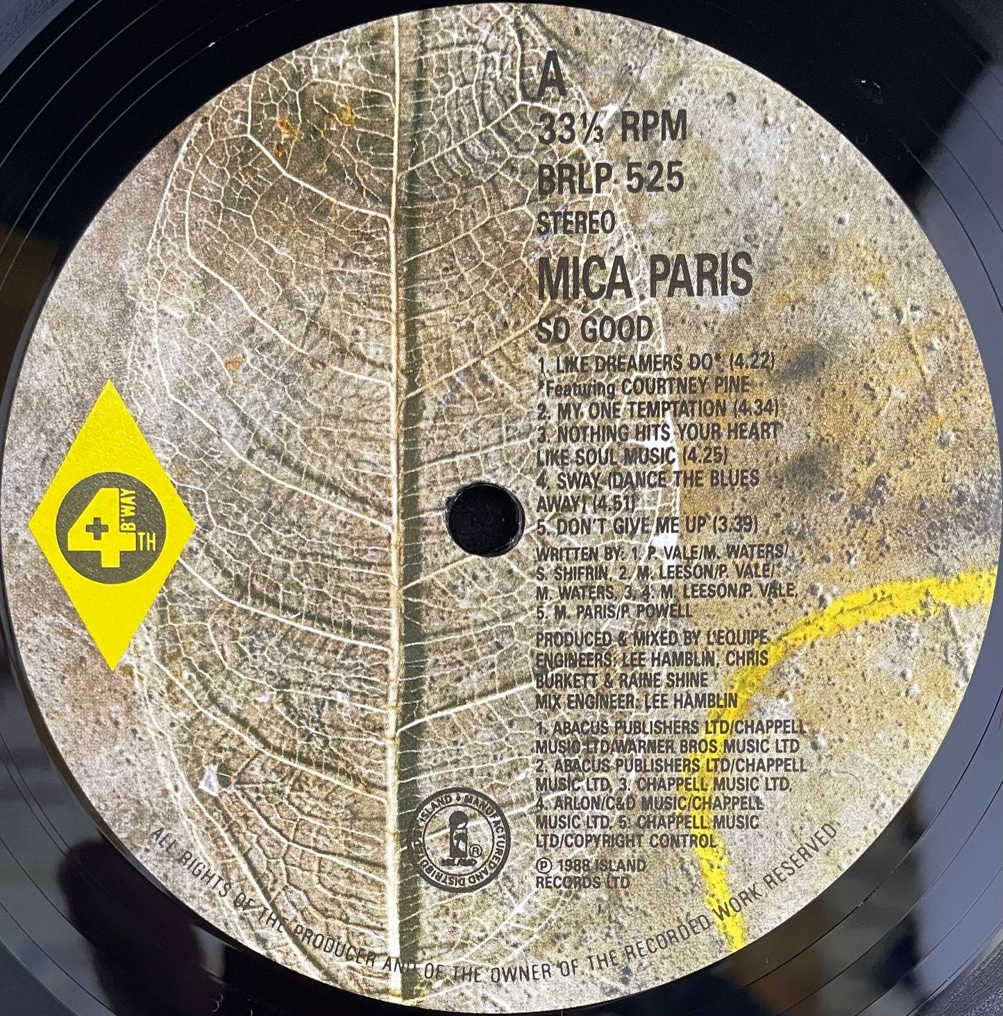 Mica Paris – So Good - USED Vinyl LP