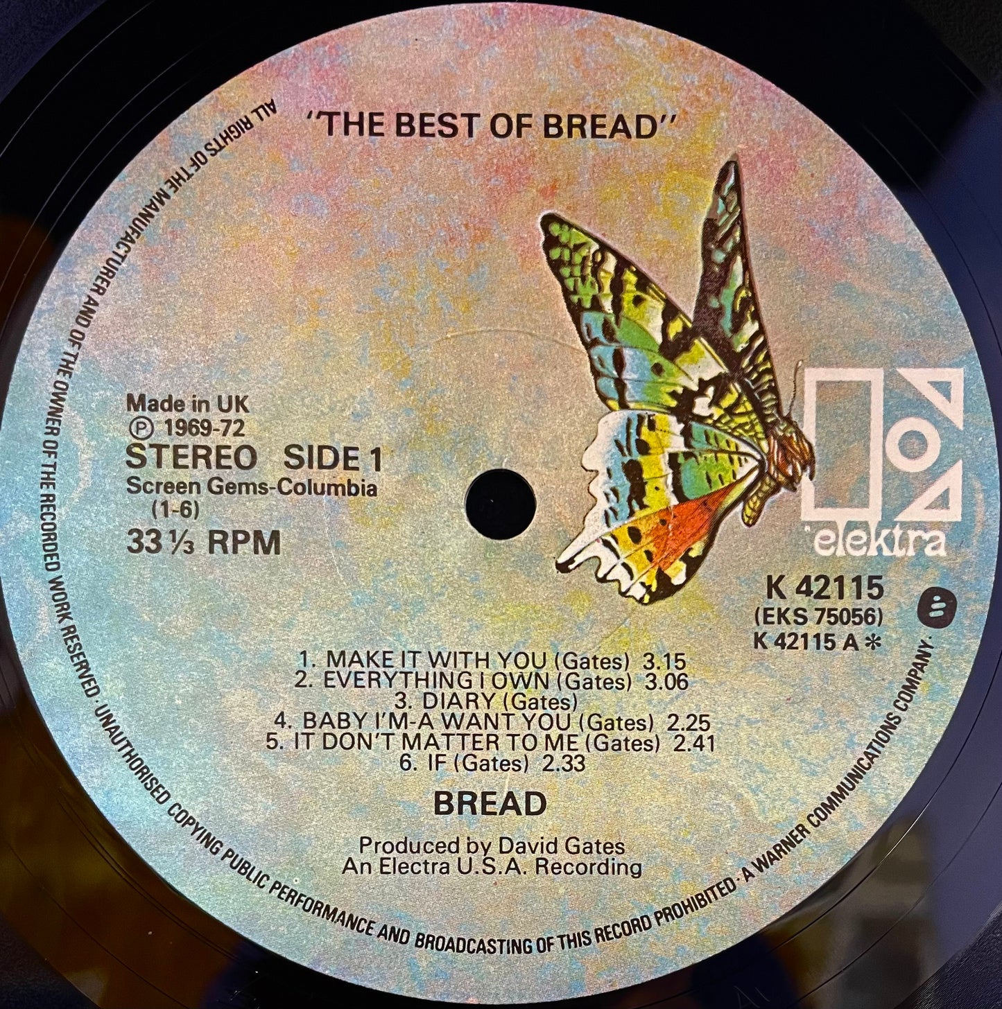 Bread – The Best Of Bread - USED Vinyl LP