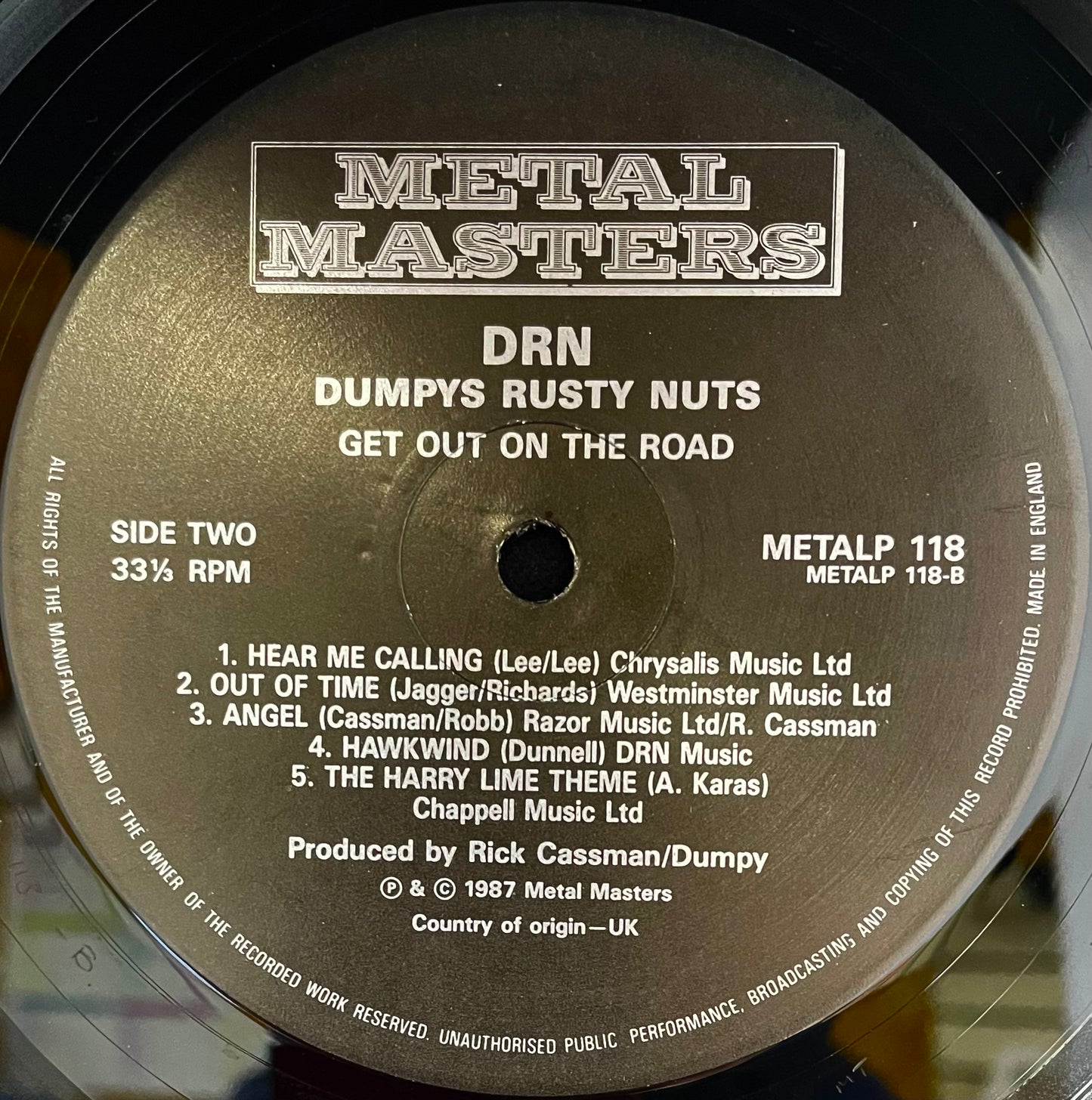 Dumpy's Rusty Nuts – Get Out On The Road! - USED Vinyl LP